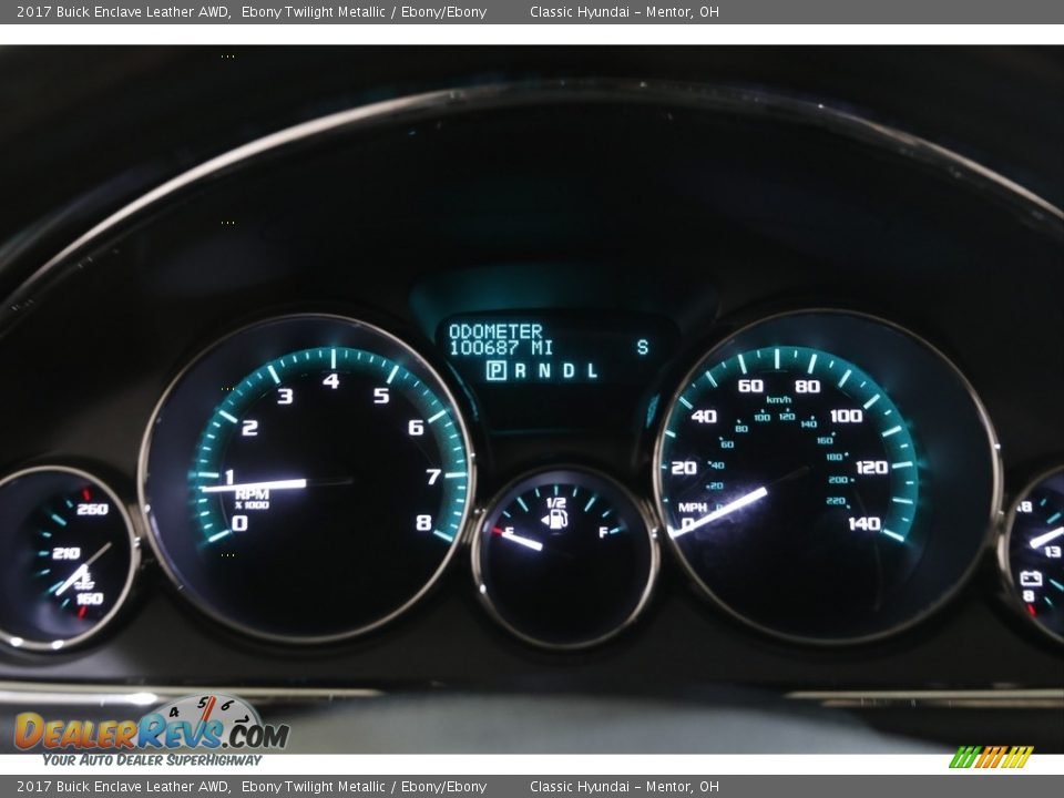 2017 Buick Enclave Leather AWD Ebony Twilight Metallic / Ebony/Ebony Photo #8