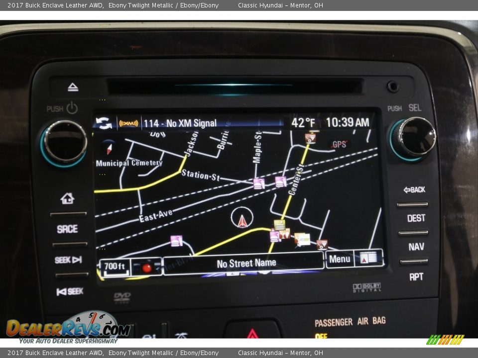 2017 Buick Enclave Leather AWD Ebony Twilight Metallic / Ebony/Ebony Photo #10