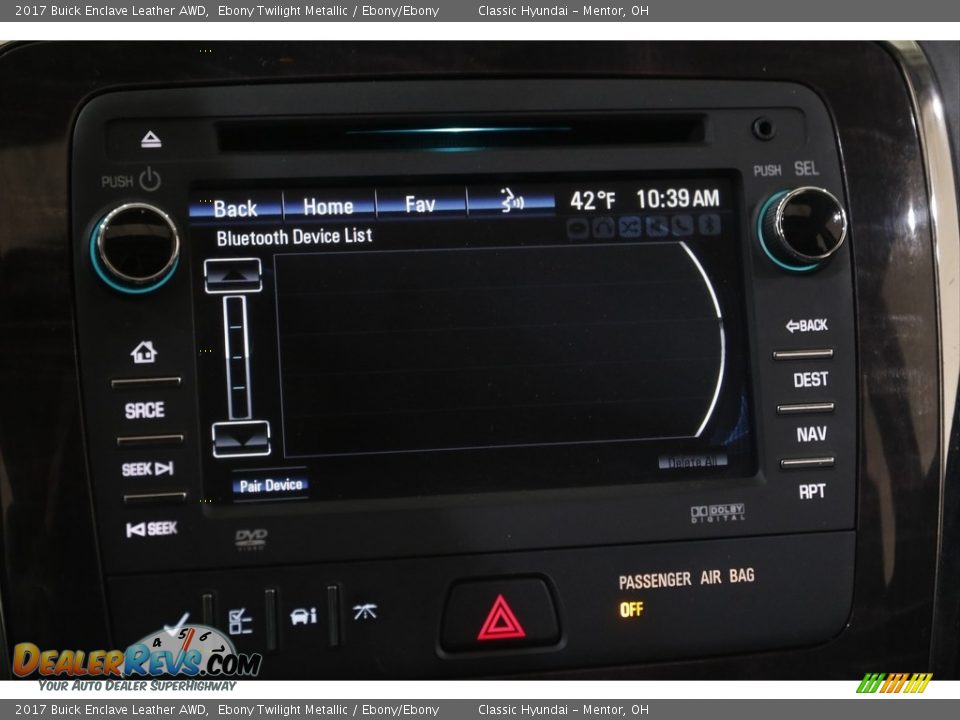 2017 Buick Enclave Leather AWD Ebony Twilight Metallic / Ebony/Ebony Photo #11