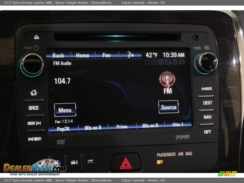 2017 Buick Enclave Leather AWD Ebony Twilight Metallic / Ebony/Ebony Photo #12