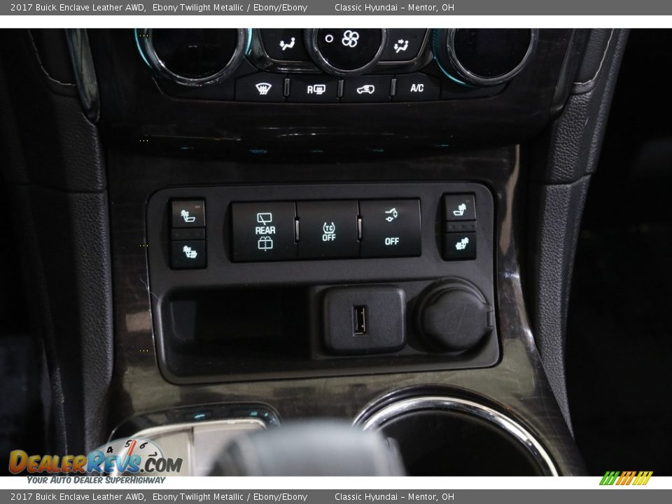 2017 Buick Enclave Leather AWD Ebony Twilight Metallic / Ebony/Ebony Photo #14