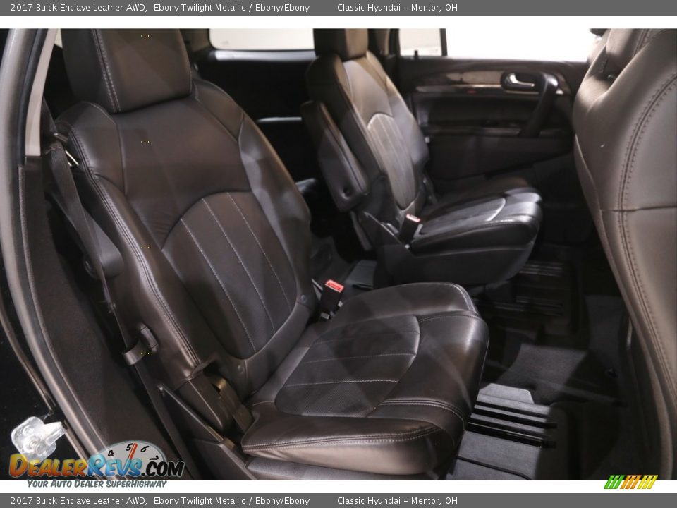 2017 Buick Enclave Leather AWD Ebony Twilight Metallic / Ebony/Ebony Photo #17