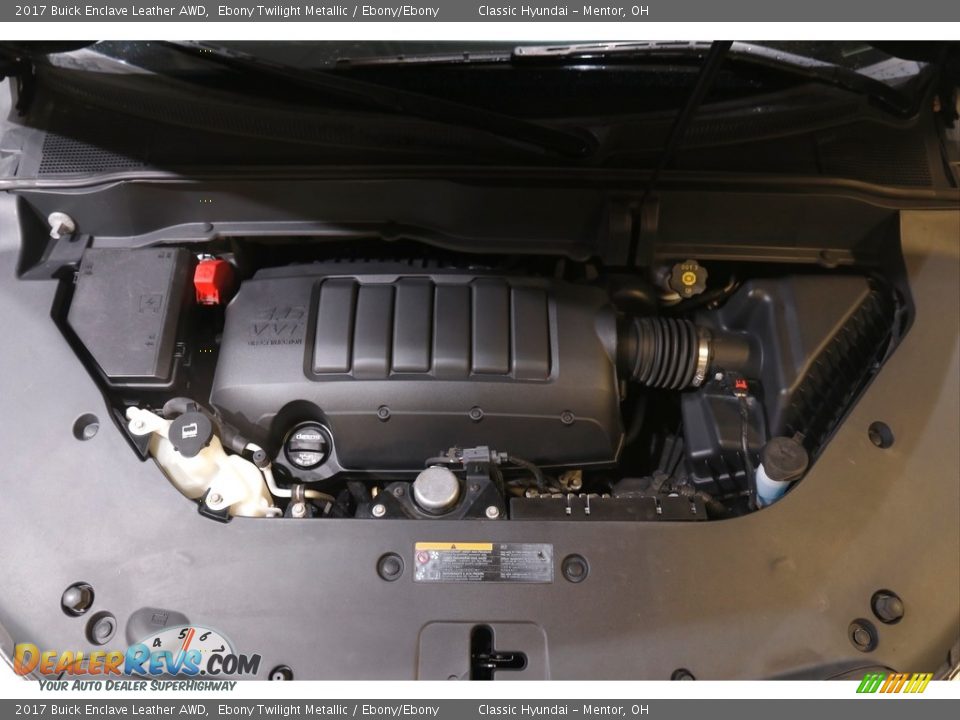 2017 Buick Enclave Leather AWD Ebony Twilight Metallic / Ebony/Ebony Photo #21