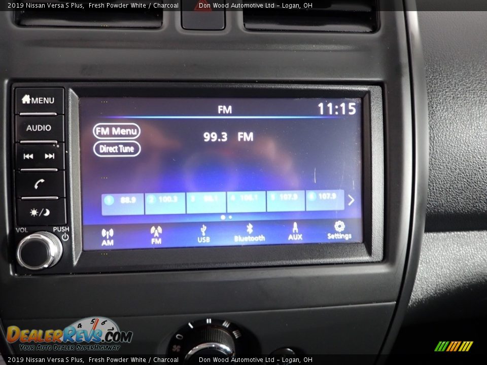 2019 Nissan Versa S Plus Fresh Powder White / Charcoal Photo #2