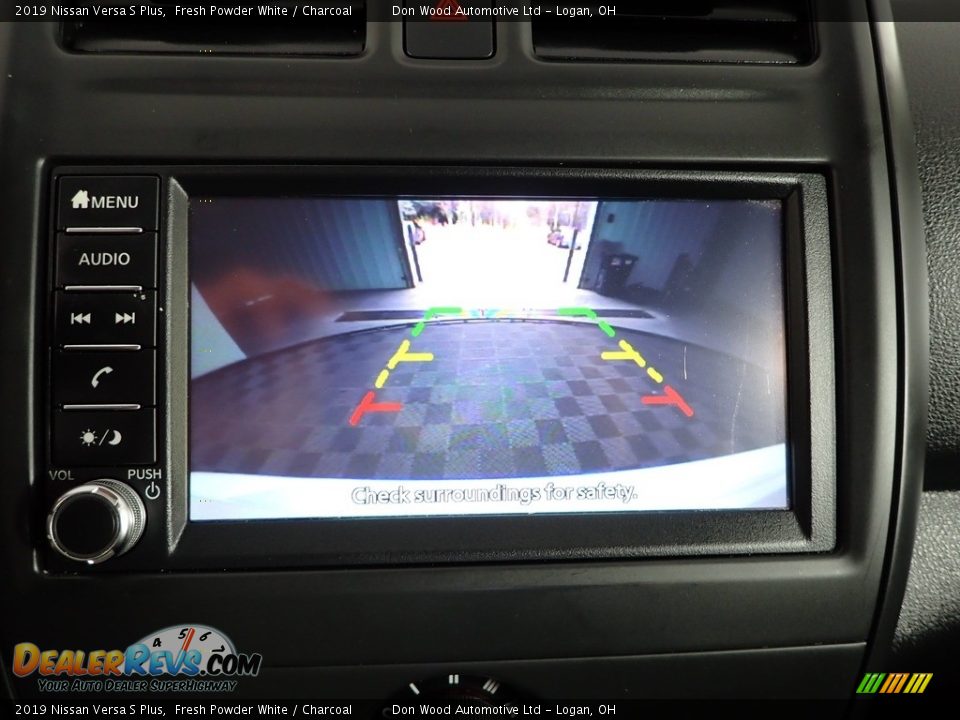 2019 Nissan Versa S Plus Fresh Powder White / Charcoal Photo #3