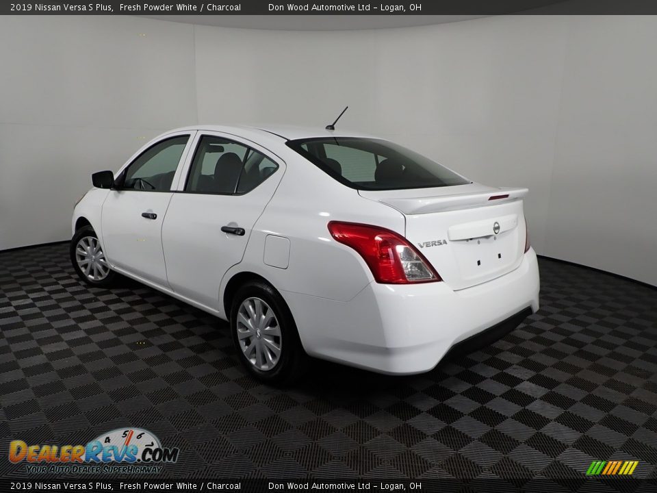 2019 Nissan Versa S Plus Fresh Powder White / Charcoal Photo #7
