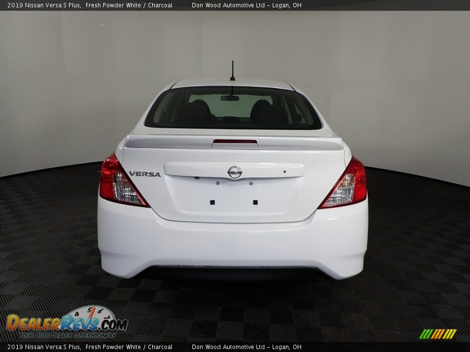 2019 Nissan Versa S Plus Fresh Powder White / Charcoal Photo #8