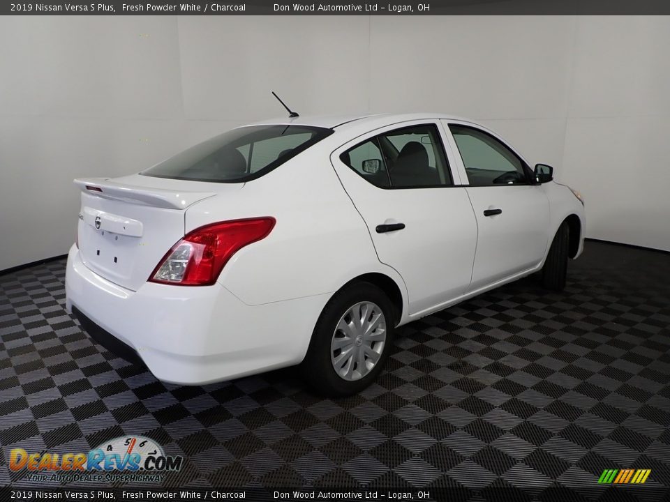 2019 Nissan Versa S Plus Fresh Powder White / Charcoal Photo #11