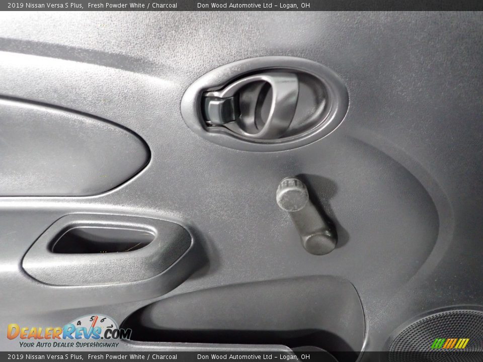 2019 Nissan Versa S Plus Fresh Powder White / Charcoal Photo #13