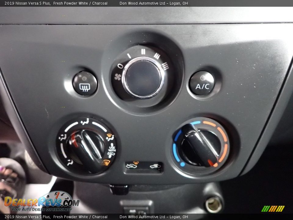 2019 Nissan Versa S Plus Fresh Powder White / Charcoal Photo #19