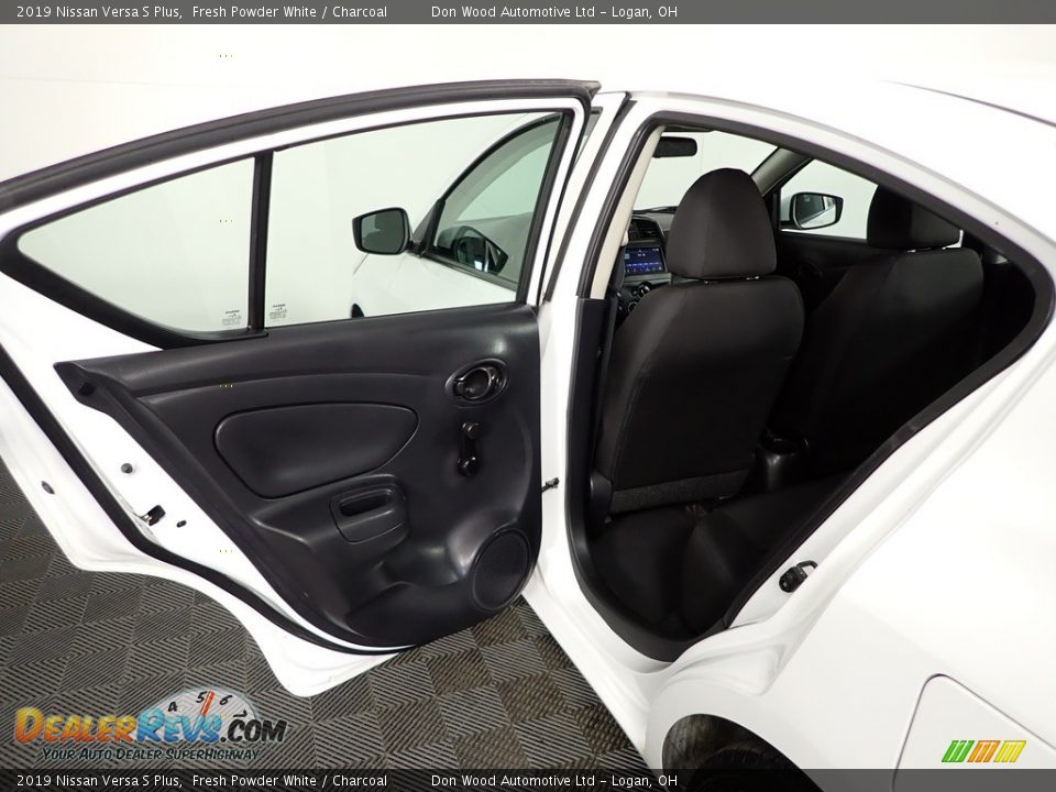 2019 Nissan Versa S Plus Fresh Powder White / Charcoal Photo #22