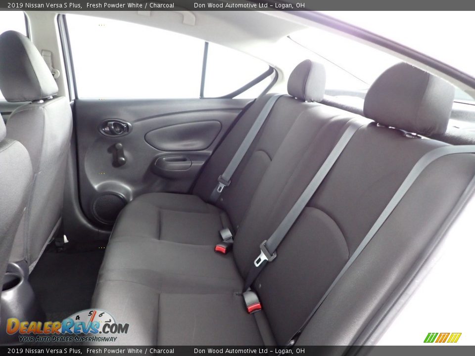 2019 Nissan Versa S Plus Fresh Powder White / Charcoal Photo #23