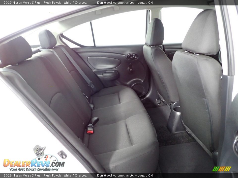 2019 Nissan Versa S Plus Fresh Powder White / Charcoal Photo #28
