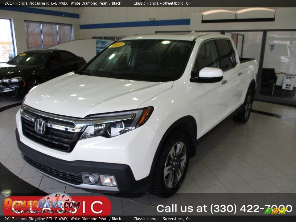 2017 Honda Ridgeline RTL-E AWD White Diamond Pearl / Black Photo #1