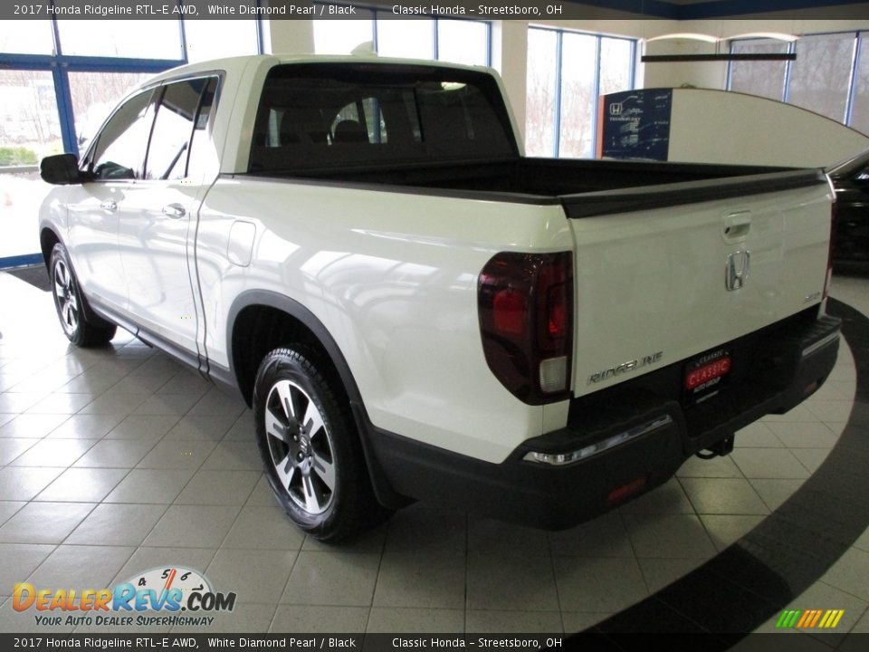 2017 Honda Ridgeline RTL-E AWD White Diamond Pearl / Black Photo #9