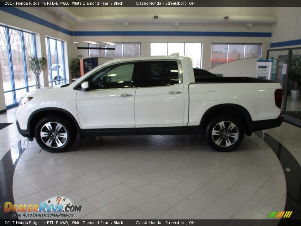 2017 Honda Ridgeline RTL-E AWD White Diamond Pearl / Black Photo #10