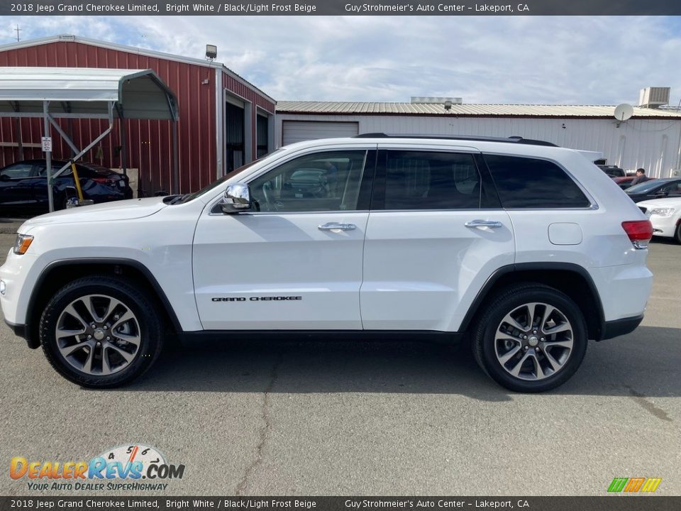 2018 Jeep Grand Cherokee Limited Bright White / Black/Light Frost Beige Photo #4