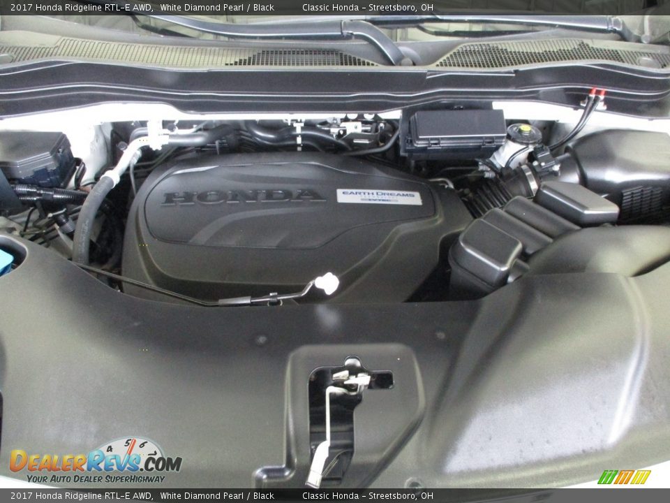 2017 Honda Ridgeline RTL-E AWD White Diamond Pearl / Black Photo #17