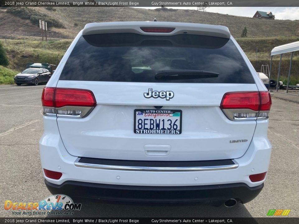 2018 Jeep Grand Cherokee Limited Bright White / Black/Light Frost Beige Photo #6