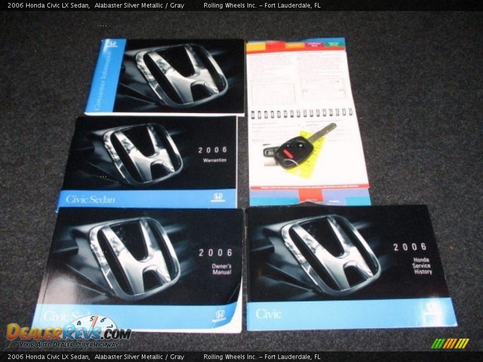 2006 Honda Civic LX Sedan Alabaster Silver Metallic / Gray Photo #14