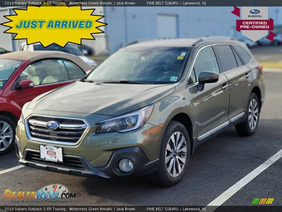 2019 Subaru Outback 3.6R Touring Wilderness Green Metallic / Java Brown Photo #1