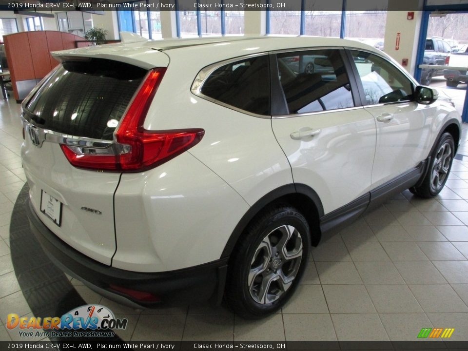 2019 Honda CR-V EX-L AWD Platinum White Pearl / Ivory Photo #7