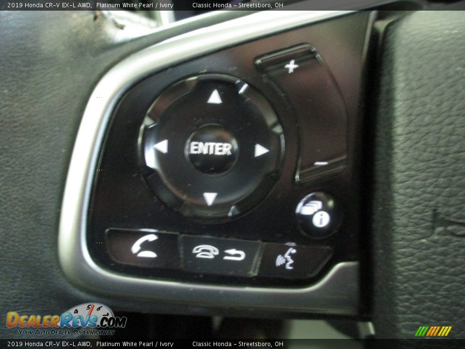 2019 Honda CR-V EX-L AWD Platinum White Pearl / Ivory Photo #33