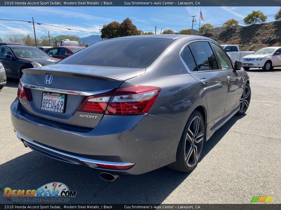 2016 Honda Accord Sport Sedan Modern Steel Metallic / Black Photo #1