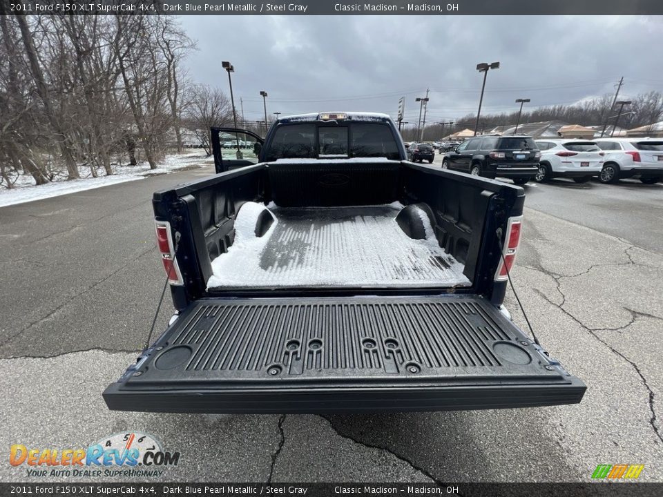2011 Ford F150 XLT SuperCab 4x4 Dark Blue Pearl Metallic / Steel Gray Photo #3