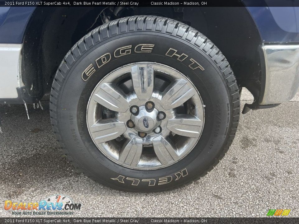 2011 Ford F150 XLT SuperCab 4x4 Dark Blue Pearl Metallic / Steel Gray Photo #6