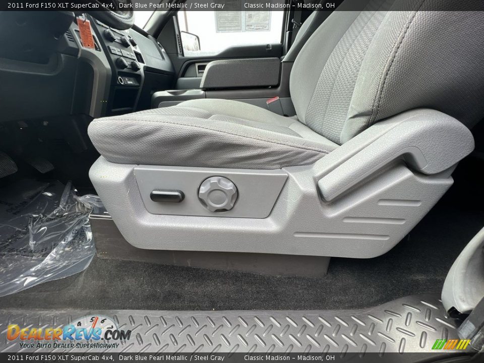 2011 Ford F150 XLT SuperCab 4x4 Dark Blue Pearl Metallic / Steel Gray Photo #8