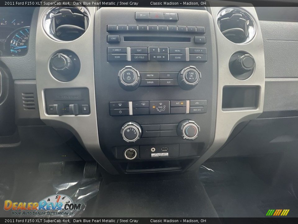 2011 Ford F150 XLT SuperCab 4x4 Dark Blue Pearl Metallic / Steel Gray Photo #12