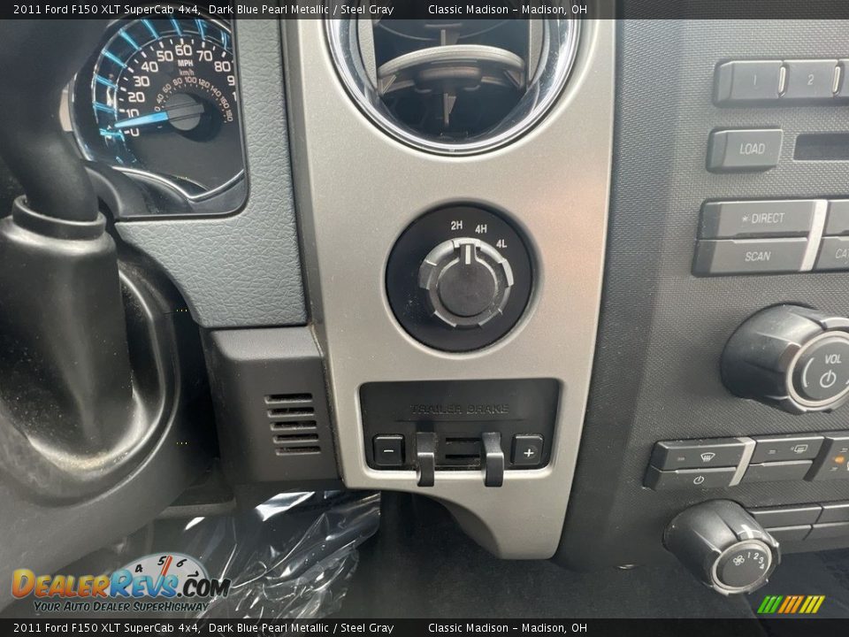 2011 Ford F150 XLT SuperCab 4x4 Dark Blue Pearl Metallic / Steel Gray Photo #13