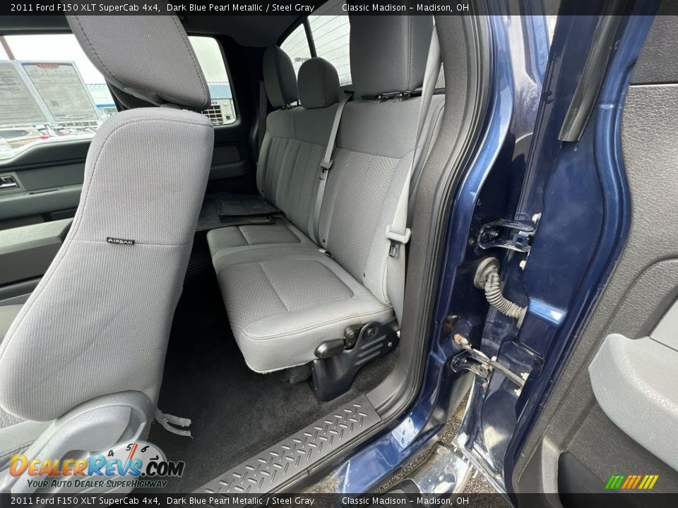 2011 Ford F150 XLT SuperCab 4x4 Dark Blue Pearl Metallic / Steel Gray Photo #15