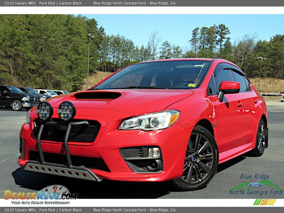 2016 Subaru WRX Pure Red / Carbon Black Photo #1