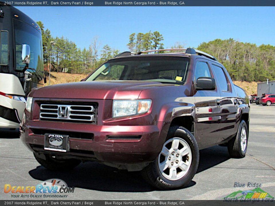 2007 Honda Ridgeline RT Dark Cherry Pearl / Beige Photo #1