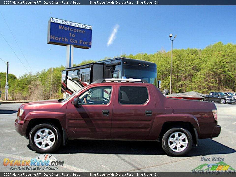 2007 Honda Ridgeline RT Dark Cherry Pearl / Beige Photo #2