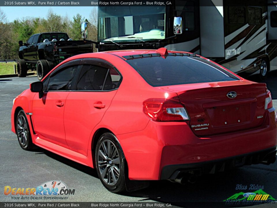 2016 Subaru WRX Pure Red / Carbon Black Photo #3