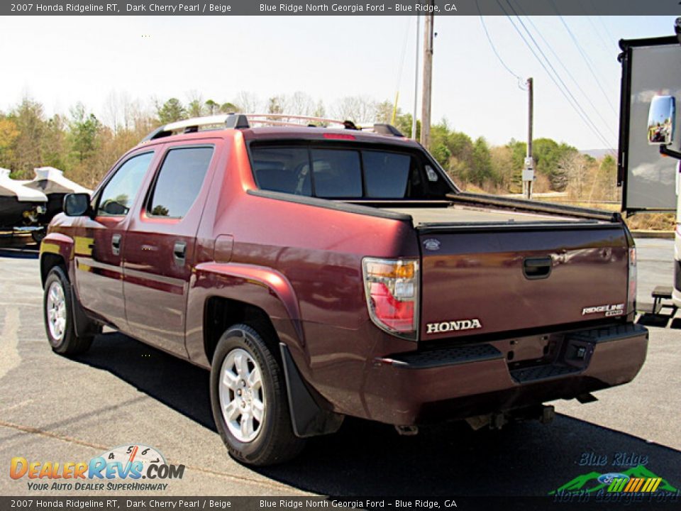 2007 Honda Ridgeline RT Dark Cherry Pearl / Beige Photo #3