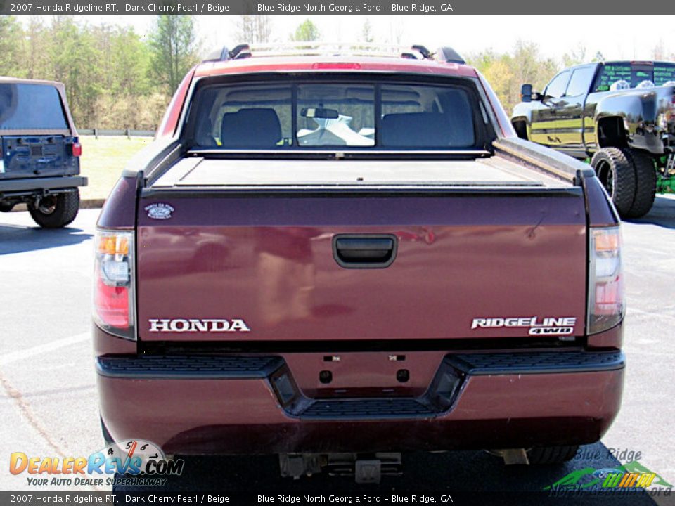 2007 Honda Ridgeline RT Dark Cherry Pearl / Beige Photo #4