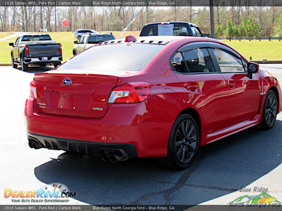 2016 Subaru WRX Pure Red / Carbon Black Photo #5