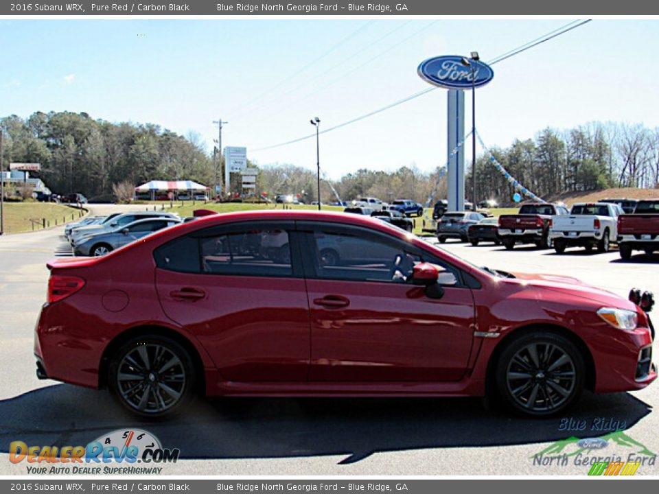 2016 Subaru WRX Pure Red / Carbon Black Photo #6