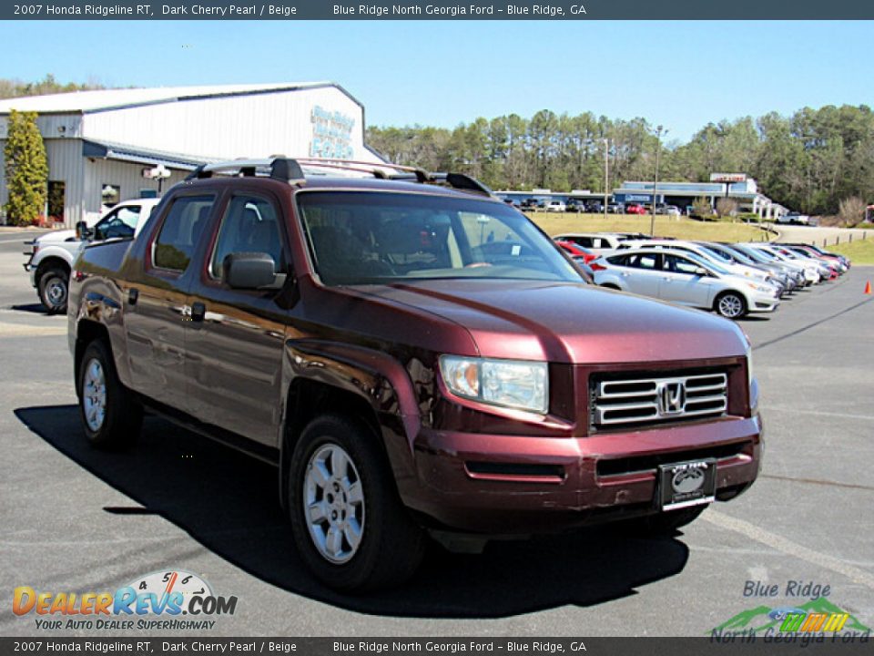 2007 Honda Ridgeline RT Dark Cherry Pearl / Beige Photo #7