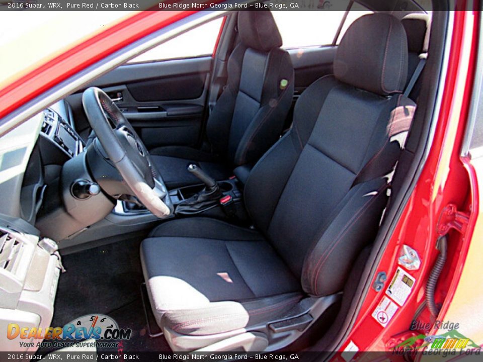 2016 Subaru WRX Pure Red / Carbon Black Photo #11