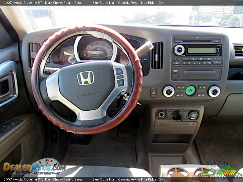 2007 Honda Ridgeline RT Dark Cherry Pearl / Beige Photo #12