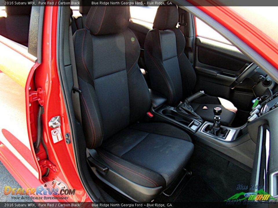 2016 Subaru WRX Pure Red / Carbon Black Photo #12