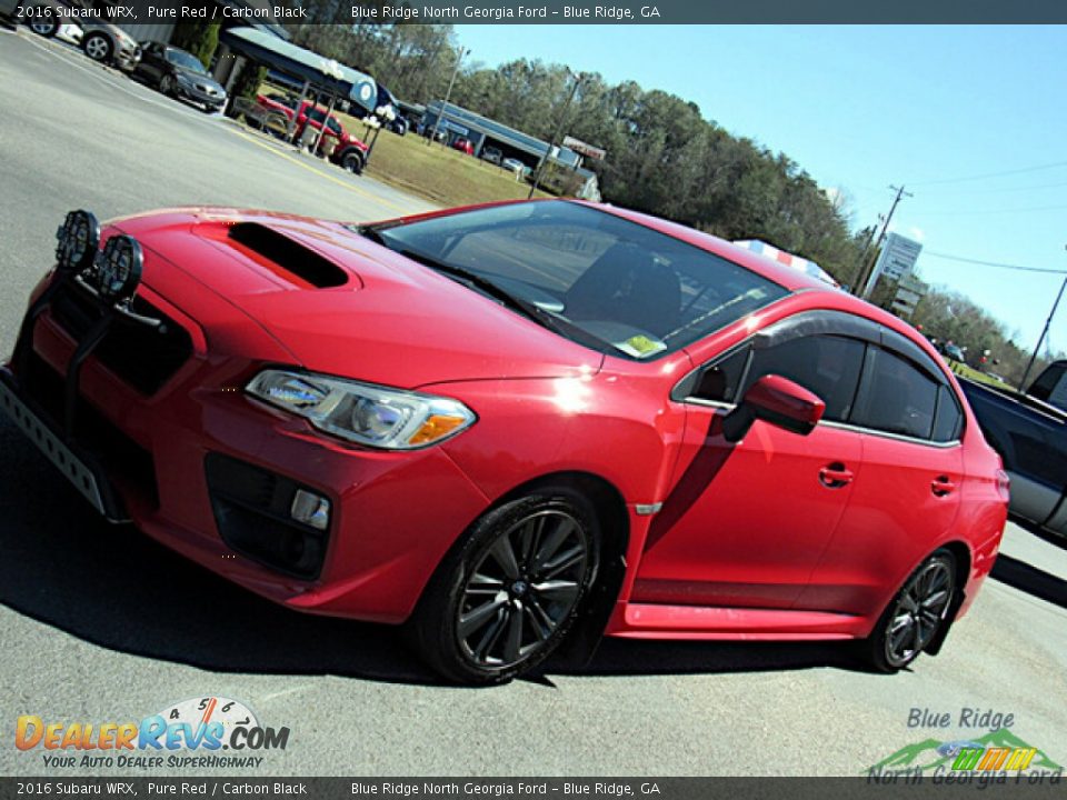 2016 Subaru WRX Pure Red / Carbon Black Photo #23