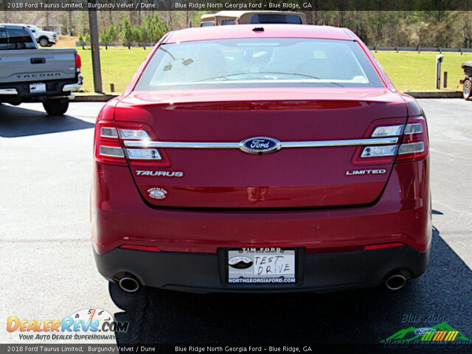 2018 Ford Taurus Limited Burgundy Velvet / Dune Photo #4