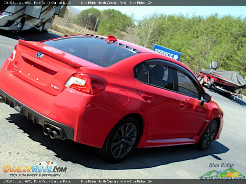 2016 Subaru WRX Pure Red / Carbon Black Photo #25