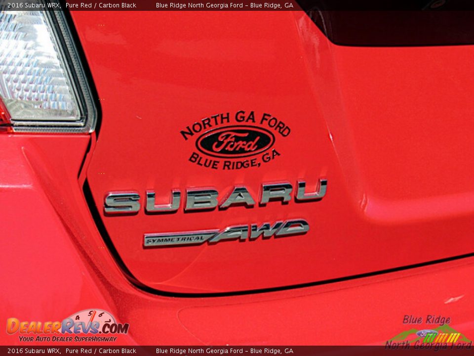 2016 Subaru WRX Pure Red / Carbon Black Photo #27